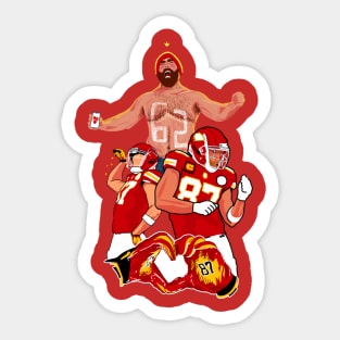 Kelce brother: Travis KELCE x Jason kelce Sticker